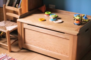 Solid Oak Toy Box / Seat