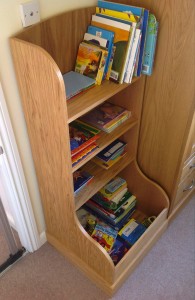 Oak child's bookcase