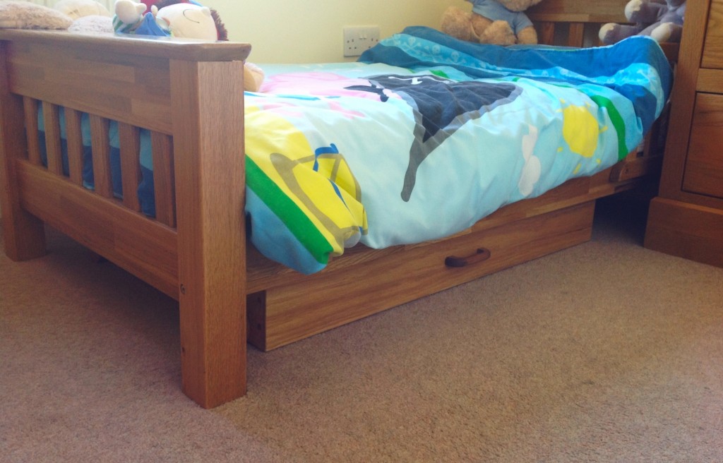 Under bed drawers on wheels Chapman Bespoke Woodwork