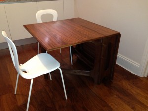 Walnut dining table